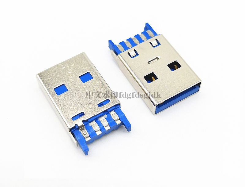 海西USB 3.0 AM 焊线第四根端子短路 接地线 自动焊 加锡