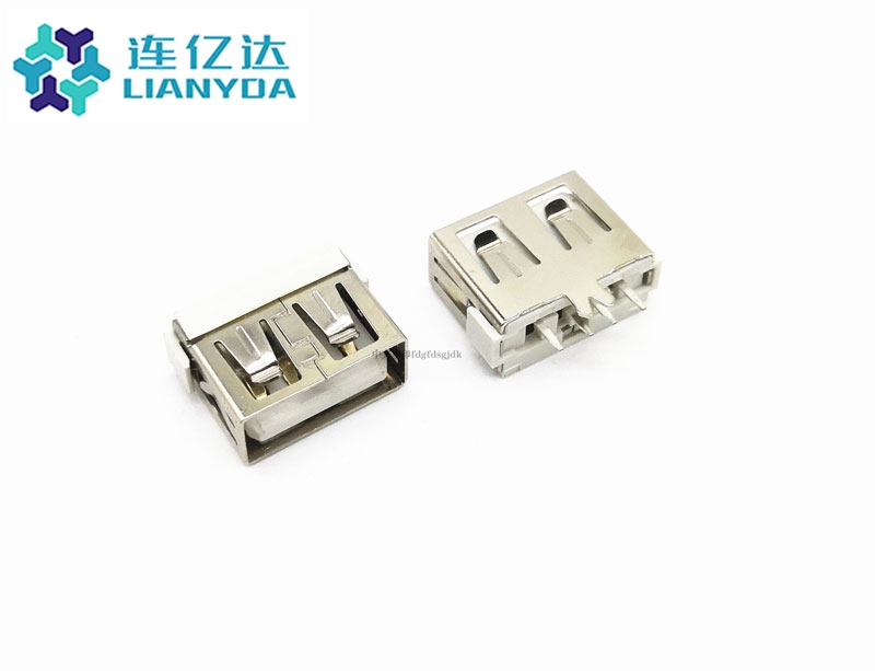 漳州USB 2.0 AF  短体直插L=10.0 大鱼叉