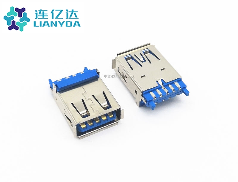 黄山USB 3.0 AF 焊线 L=15.1 带台阶  加锡